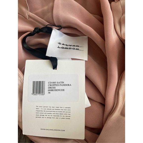 Galvan Pandora Satin Halterneck Midi-Dress - Picture 13 of 13